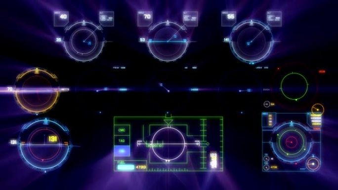 4k飞行控制板科技仪表盘未来仪表盘飞行数