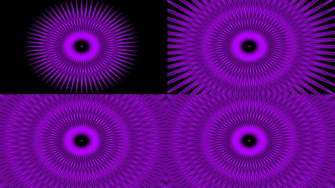 抽象创意动画背景。粉色螺旋错觉。可循环的粉红色幻觉。