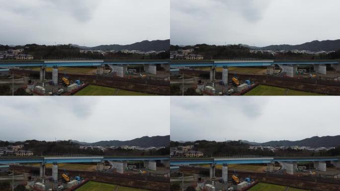 从日本上方观看的和歌山无人机视频