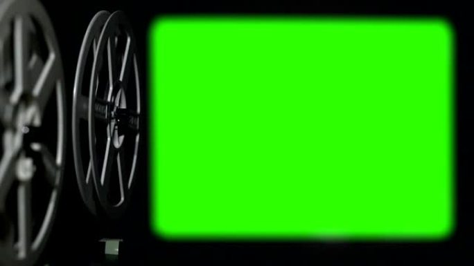 电影放映机显示绿色屏幕