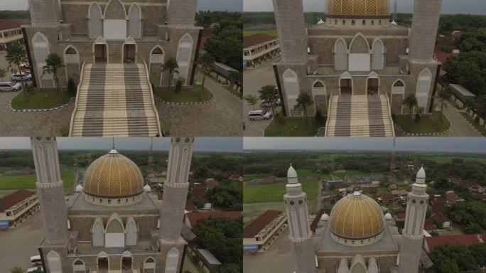 印度尼西亚跨爪哇收费公路附近的中东建筑清真寺建筑