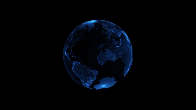 科技元素地球战略全球高科技世界地图