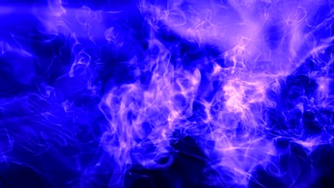 蓝火和火焰爆炸慢动作，阿尔法哑光。3d渲染，3d动画