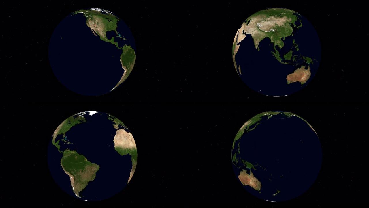 地球3D转动螺旋