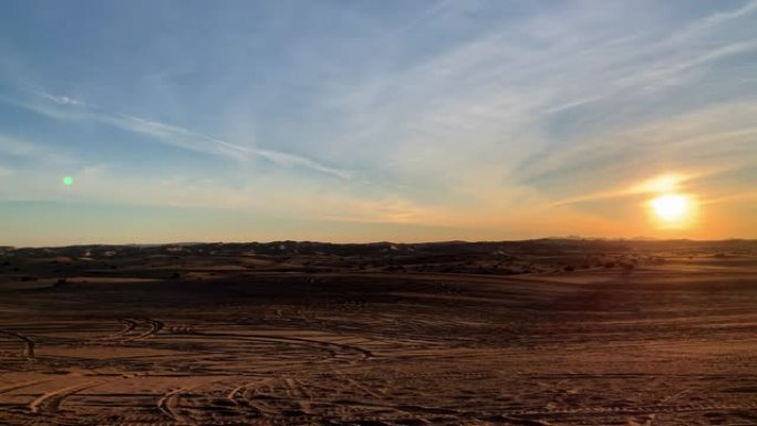 加州南部黎明时分的皇家沙丘