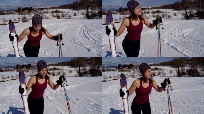 滑雪者，极限冬季运动
