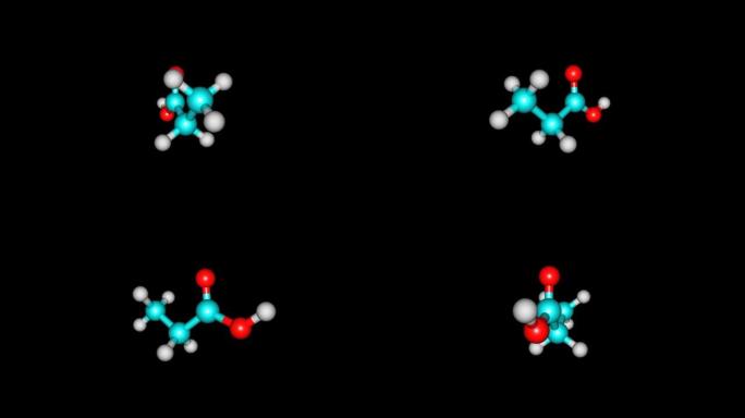 旋转分离丙酸分子视频