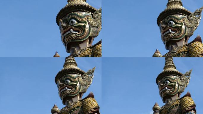 曼谷翡翠佛寺的恶魔守护者