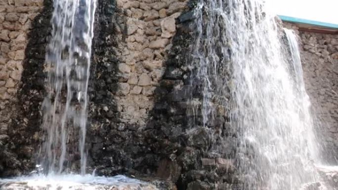 喀山的人造瀑布