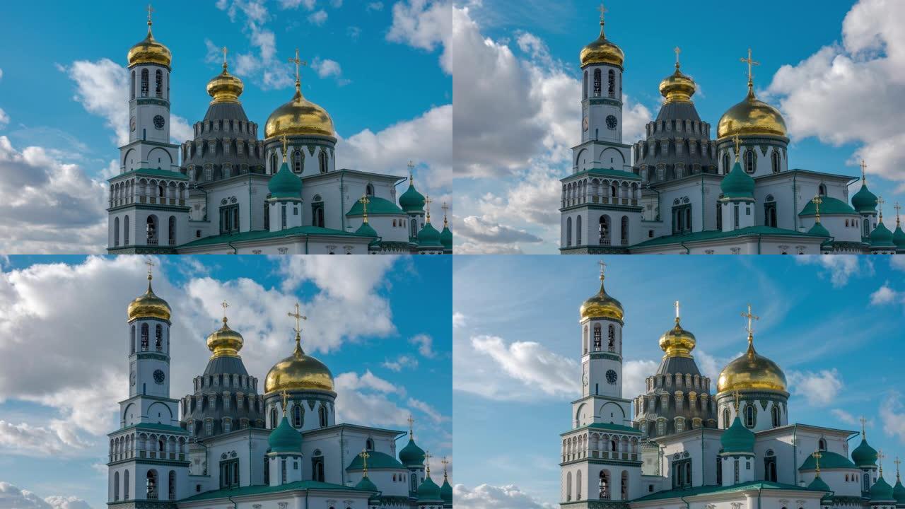 俄罗斯莫斯科州伊斯特拉新耶路撒冷修道院复活主教座堂。