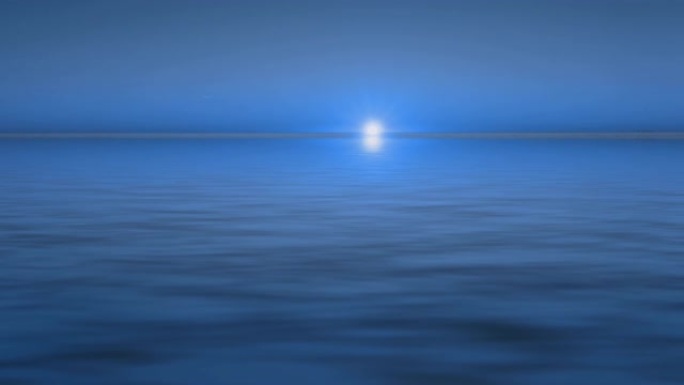 cinemograph单色蓝色海景。大自然之美