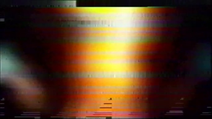 VHS故障模拟抽象数字动画旧电视。故障错误视频损坏。信号噪声。系统错误。独特的设计。信号不好。数字电