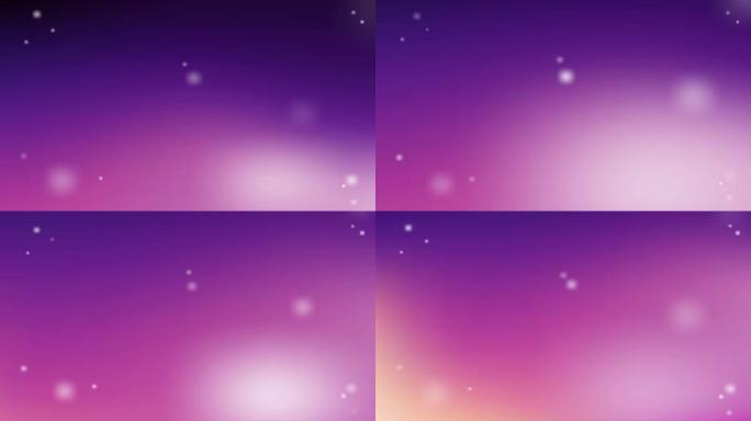 银河幻想背景动画镜头五彩缤纷的天空闪耀的微小的星星和你的复制空间。