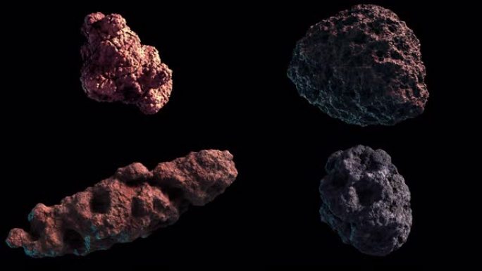 4具有 α 通道的可循环旋转小行星