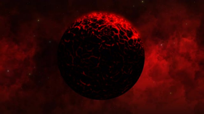太阳系中的一颗红色岩浆行星