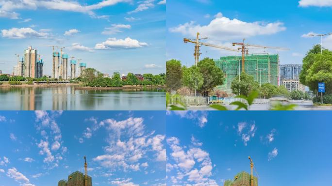 2022年衡阳市城市塔吊工地建设延时