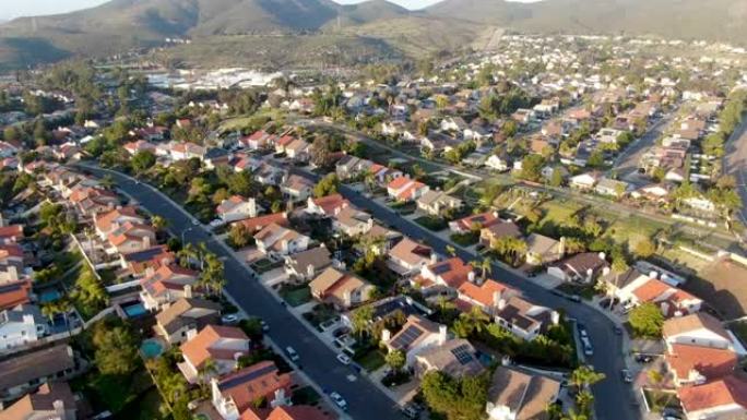 南加州住宅现代分区住宅小区鸟瞰图