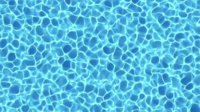 焦散波纹动画游泳池水底
