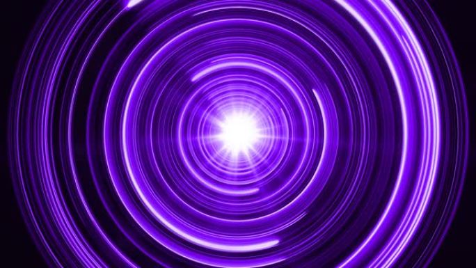 紫色霓虹灯抽象环形圆圈