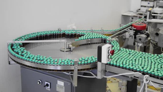 工厂用移动玻璃瓶安瓿生产线输送机