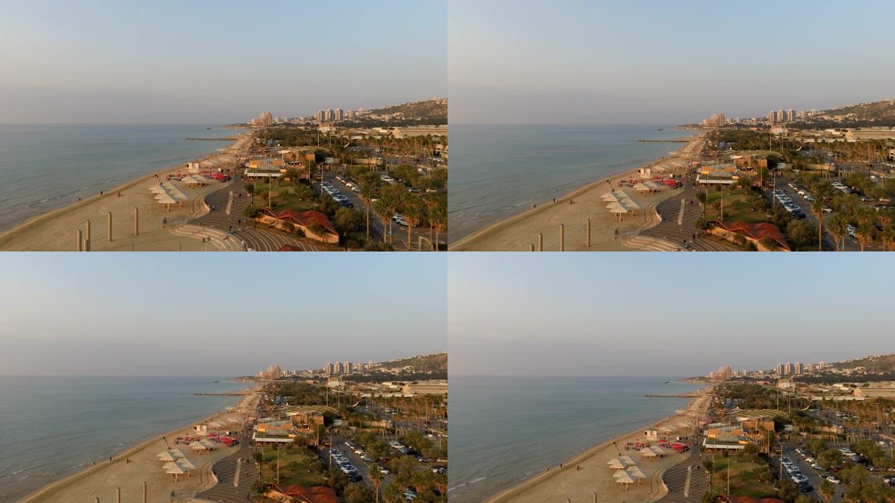 以色列海法上空的景色