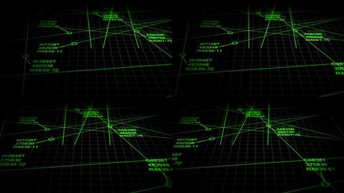 空中交通管制软件跟踪入境出境航班-运动图形-绿色现代版-V1