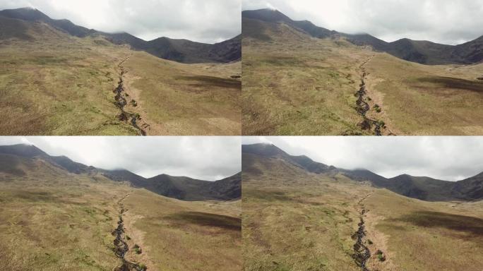 爱尔兰的Carrauntoohil山，凯瑞之环，空中射击