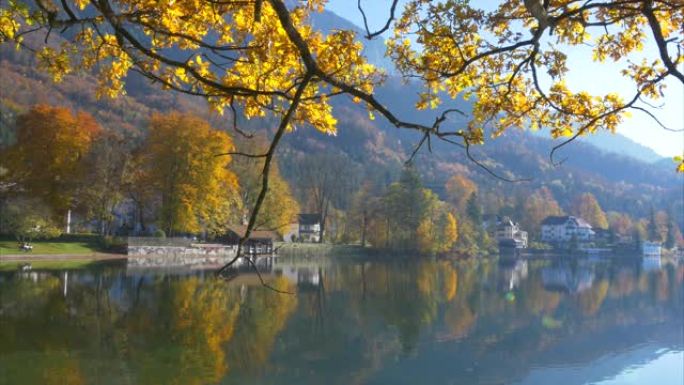 德国巴伐利亚州科切尔湖的秋天