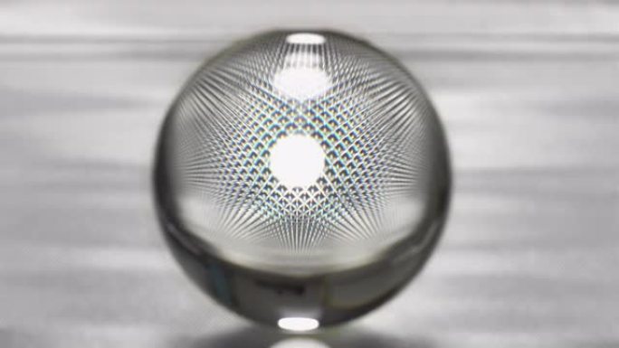 带反射的抽象水晶球。