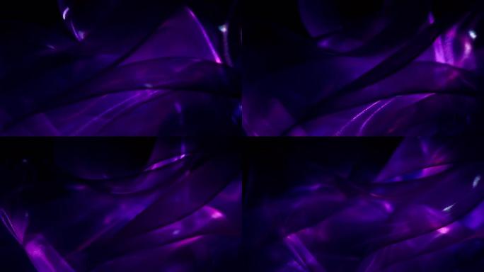 紫色照明旋转丝绸美学设计装饰灯光舞台表演