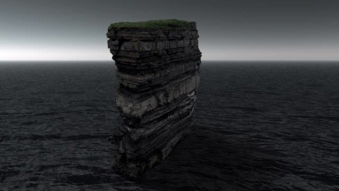 爱尔兰梅奥郡的Downpatrick head sea stack