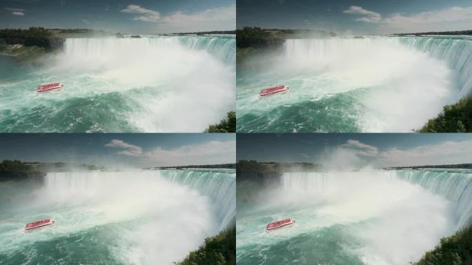 尼亚加拉瀑布是横跨加拿大和美国之间国际边界的三个瀑布的统称