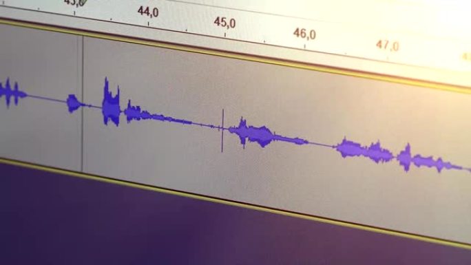 来自音频编辑软件的录音轨道