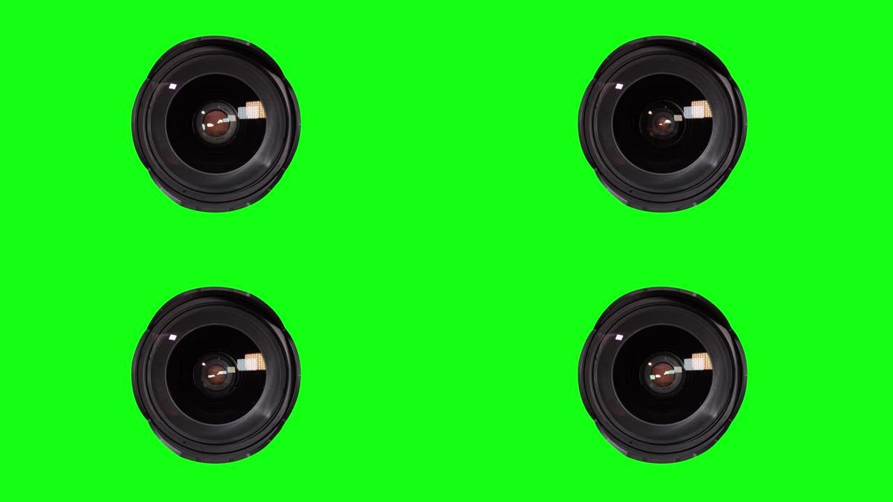 色度键的绿屏照片镜头