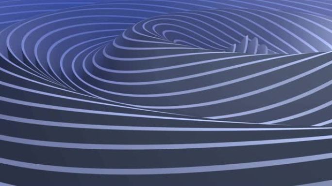 空间中抽象波的振荡和波纹。明亮的抽象背景。循环