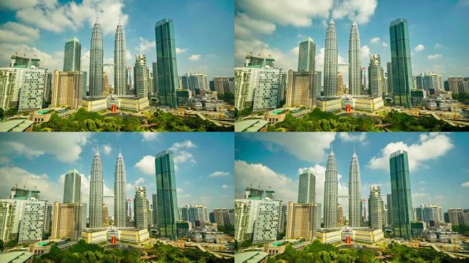 吉隆坡城市天线时间崩溃。马来西亚
