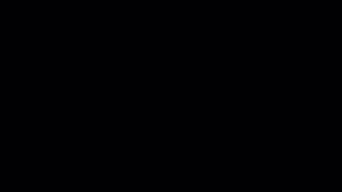 白色发光二极管像素灯迪斯科音乐声音均衡器在黑色背景上无缝循环移动。
