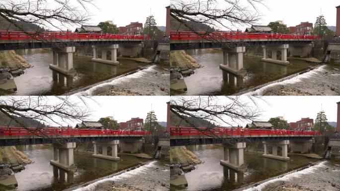高山町的景观拍摄。它被命名为日本的小京都，自江户时代成立。