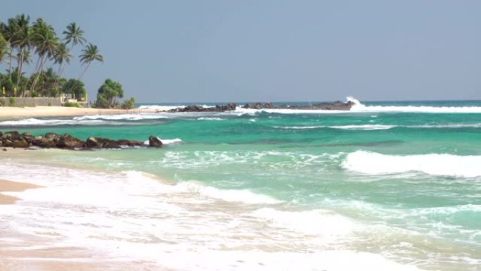斯里兰卡海滩海岛沙滩旅游胜地