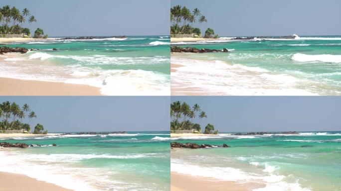 斯里兰卡海滩海岛沙滩旅游胜地