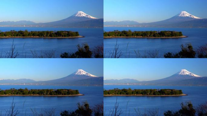 富士山和海，静冈大崎的景色