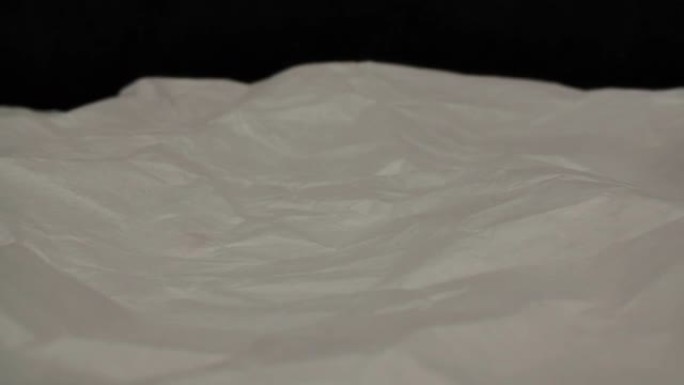白色皱纹纸纹理背景抽象概念的多莉宏观拍摄