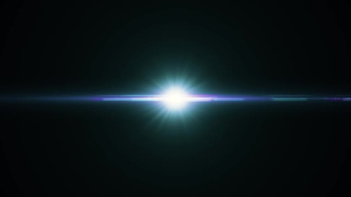 Lens flare effect on black background. Abstract Su