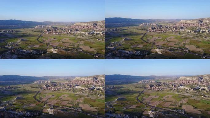 urkey Cappadocia充分的景观，从无人机拍摄