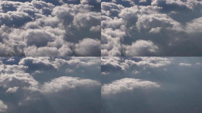 喷气窗阳光明媚的白天天空视图全景4k奥地利