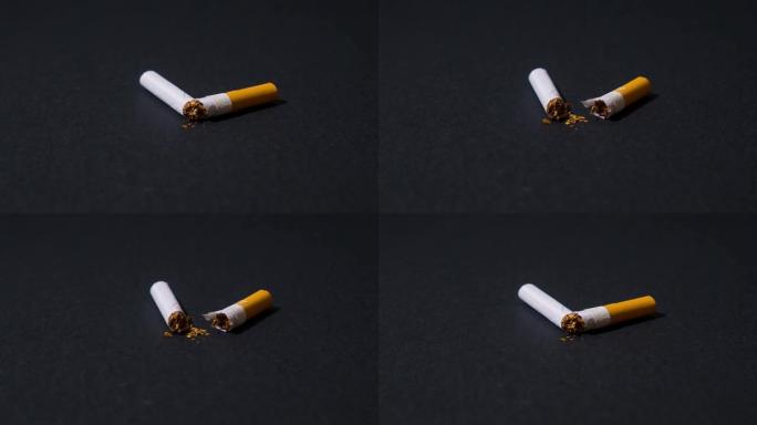停止运动中的两次香烟中断