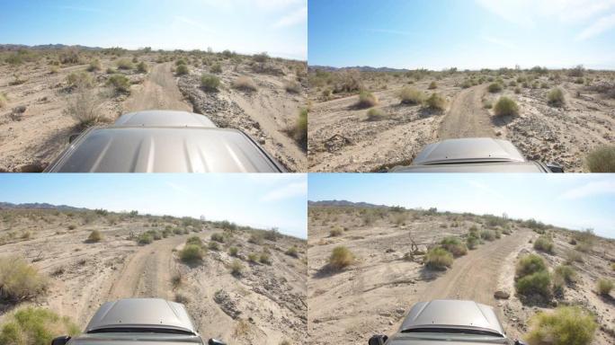 沙漠驾驶无人区越野穿越戈壁滩