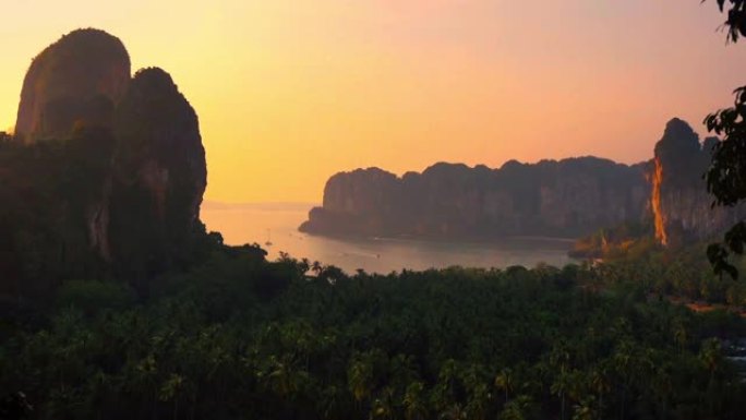 泰国甲米令人惊叹的风景和海滩