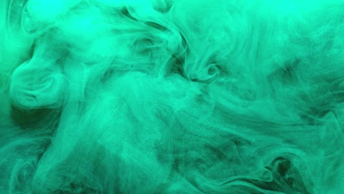 流动蒸汽背景蓝绿色雾霾运动