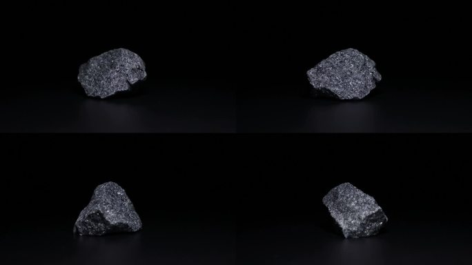 钛铁矿岩矿化石标本
